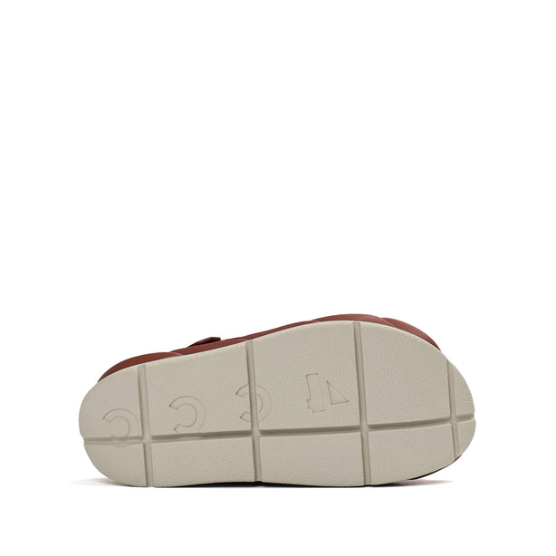 4CCCCEES Mellow Moa Petal-Twist Ultra-Comfy Cross-Strap Sandals with Contrasting Metal Buckle in Luxe Rose Kid Suede 4CS113002