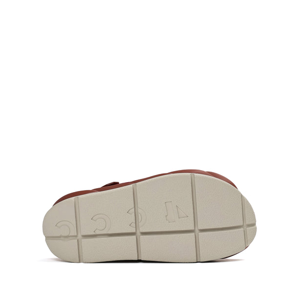 4CCCCEES Mellow Moa Petal-Twist Ultra-Comfy Cross-Strap Sandals with Contrasting Metal Buckle in Luxe Rose Kid Suede 4CS113002