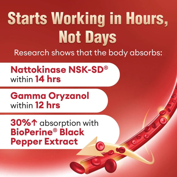 LABO Nutrition VesseCLEAR CX Nattokinase, Clean Blood Vessels 60s+30s