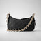 GUCCI Women's GG Emblem Leather Mini Shoulder Bag Black RS-847091