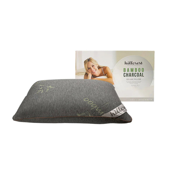 Hillcrest Bamboo Charcoal Memory Foam Pillow Medium Firm Cooling Support Pillow