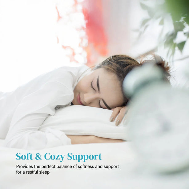 Hillcrest ComfyLux Fiber Pillow or Bolster Soft Support Comfort Bedding Set