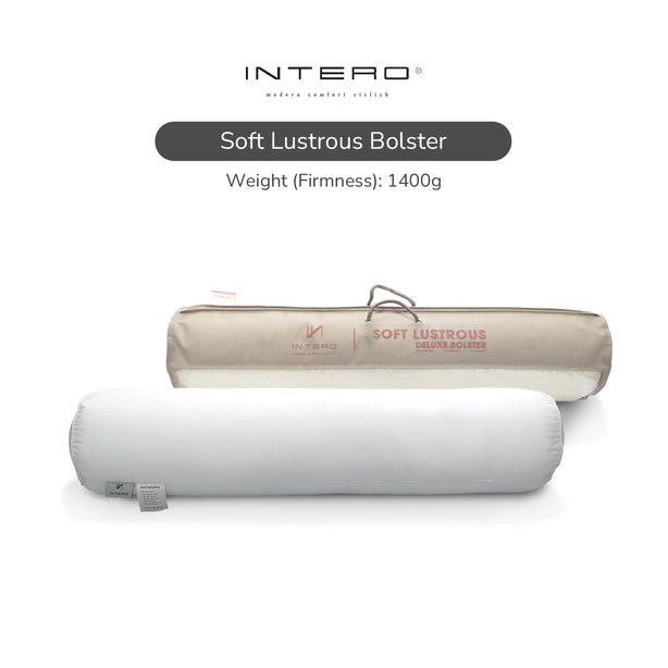 Intero Soft Lustrous Deluxe Bolster Cooling Plush Support Hypoallergenic Bolster