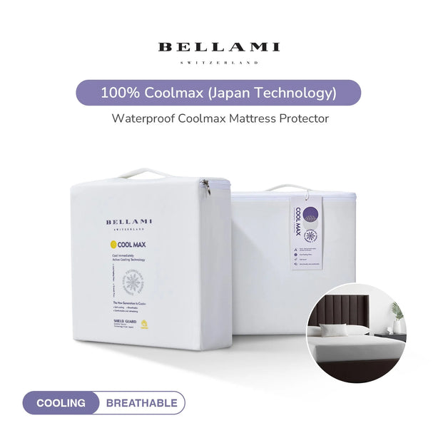 Bellami CoolMax Shield Guard Waterproof Mattress Protector Cooling Breathable Bed Protector