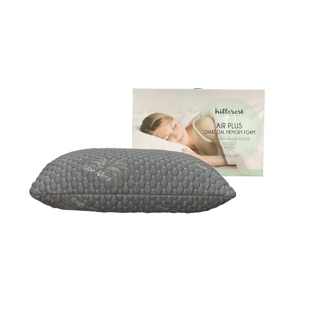 Hillcrest HoneyComb Charcoal Memory Foam Deluxe Pillow Cooling Support Pillow