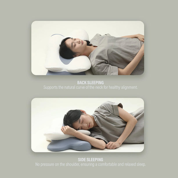 Bellami Double Comfort Memory Foam Pillow Dual Cooling Ergonomic Support