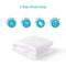 Hillcrest Fitted Mattress Protector 4 Way Protection Fits Up To 45cm Waterproof