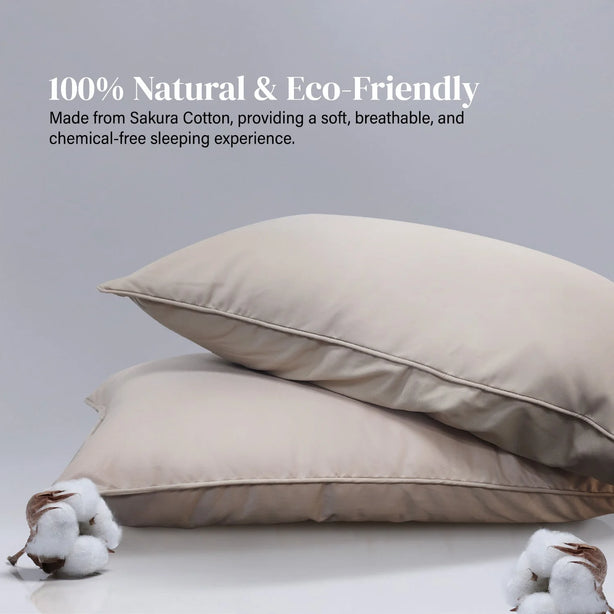 Hillcrest Cotton Bolster Medium Firm Support Soft Breathable Comfort Bolster