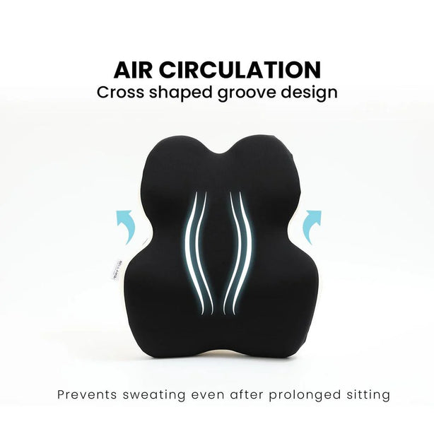 Bellami Plus Support X Memory Foam Pillow Ergonomic Compact Support Travel Pillow
