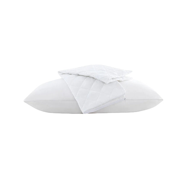 Hillcrest ComfyLux Zippered Pillow Protector Padded Waterproof Dust Mite Cover