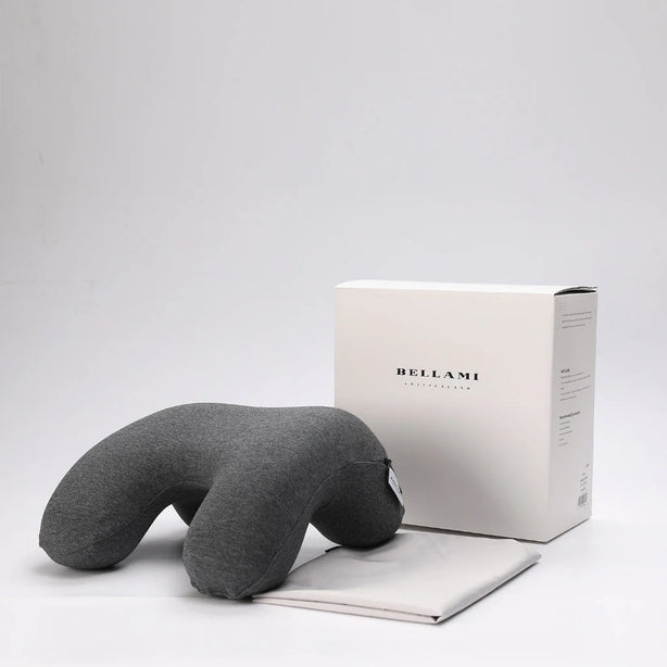Bellami Plus Nap Tech Memory Foam Pillow Compact Ergonomic Travel Support