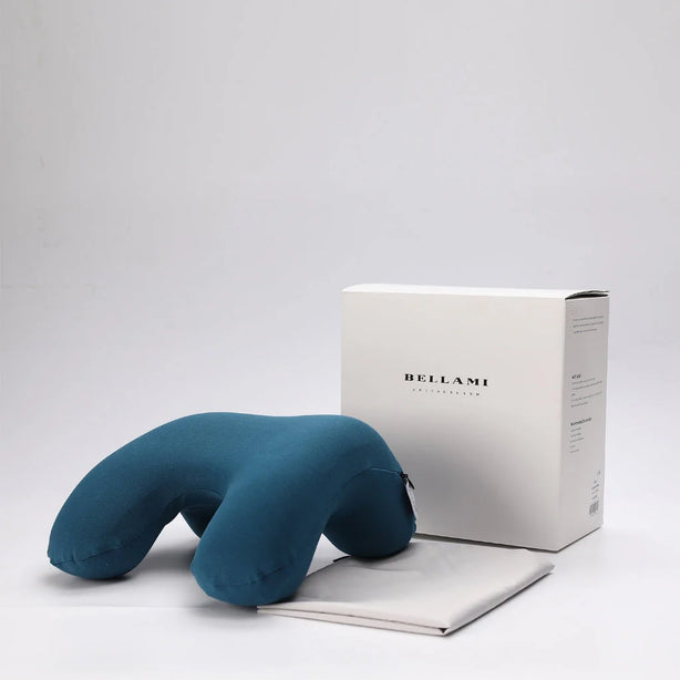 Bellami Plus Nap Tech Memory Foam Pillow Compact Ergonomic Travel Support