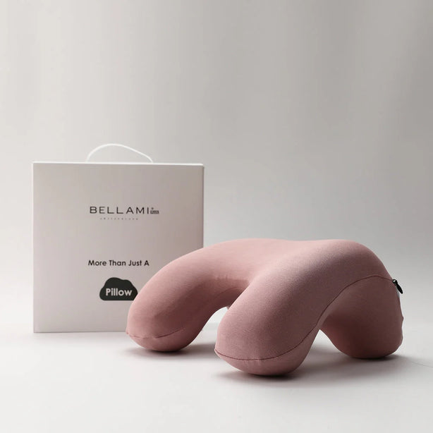 Bellami Plus Nap Tech Memory Foam Pillow Compact Ergonomic Travel Support