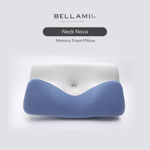 Bellami Plus Tech Series Neck Nova Memory Foam Pillow Ergonomic Support