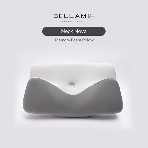 Bellami Plus Tech Series Neck Nova Memory Foam Pillow Ergonomic Support
