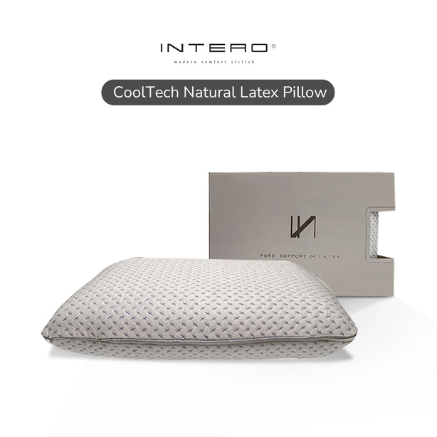 Intero CoolTech Natural Latex Comfort Pillow Cooling Breathable Support Pillow