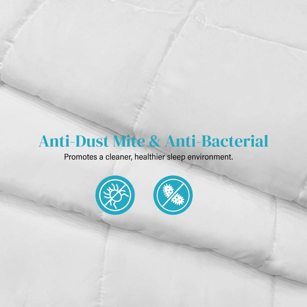 Hillcrest ComfyLux Lofty Quilt Anti Dust Mite Single Queen King Comfort Quilt