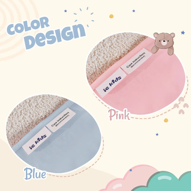 IE Kids Cool Dream Tencel Pillow and Bolster Set Cooling Soft Kids Bedding Set