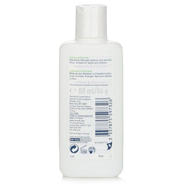 Cerave Hydrating Cleanser Cream For Normal To Dry Skin - 88ml/3oz