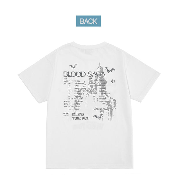 Enhypen S/S T-Shirt White (International Shipping)Pre Order August 2026 Shipping