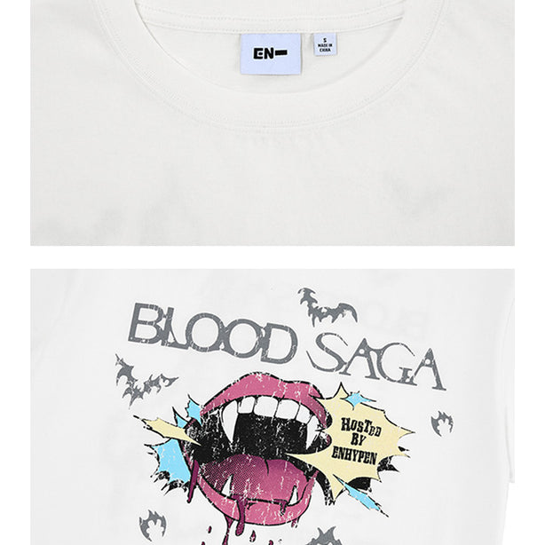 Enhypen S/S T-Shirt White (International Shipping)Pre Order August 2026 Shipping
