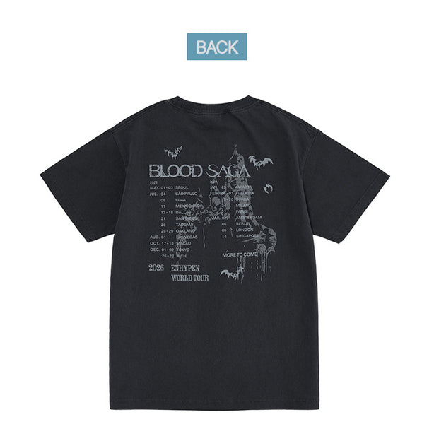 Enhypen S/S T-Shirt Charcoal (International Shipping)Pre Order August 2026 Shipping