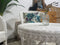 One Dutch Wicker Chair -White (Rattan Table not included)
