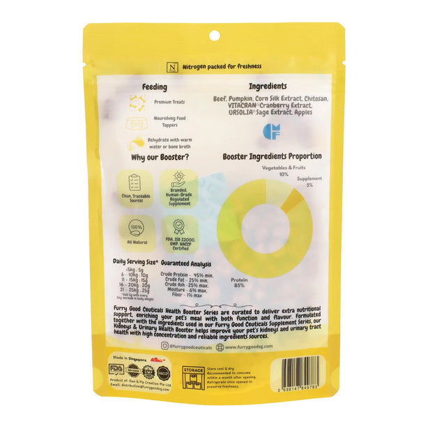 Kidneys & Urinary Health Booster | Beef infused Pumpkin, Apples & Cranberry Extract