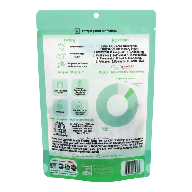 Gut & Oral Health Booster | Lamb infused Asparagus, Kiwi & 11 Strains of Probiotics