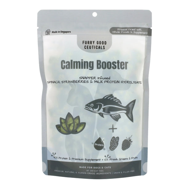 Calming Booster | Snapper infused Spinach, Strawberries & Milk Protein Hydrolystate