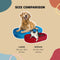 POOCHSTA'  - water-repellent doob bean bag pet bed