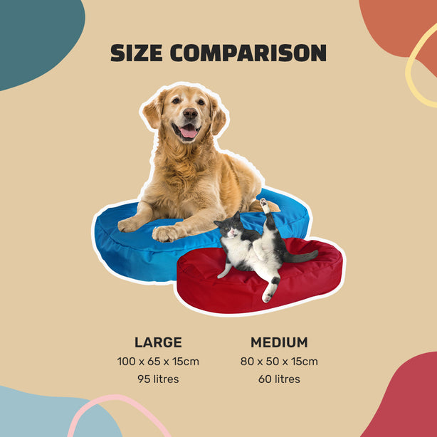 POOCHSTA'  - water-repellent doob bean bag pet bed