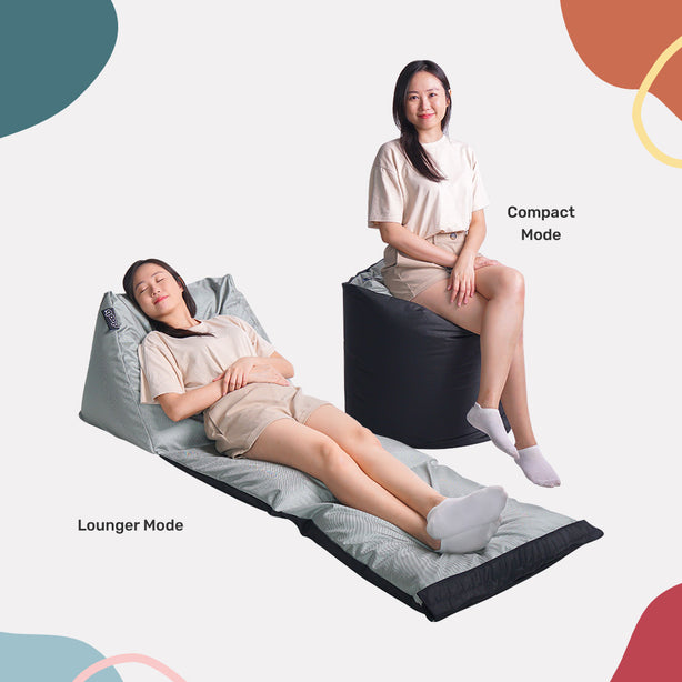 PLATAMI- transforming lounger & ottoman doob bean bag