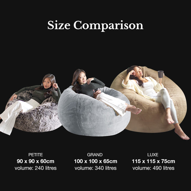 Arcadian - Cruelty-Free Fur SoftRock Living Bean Bag