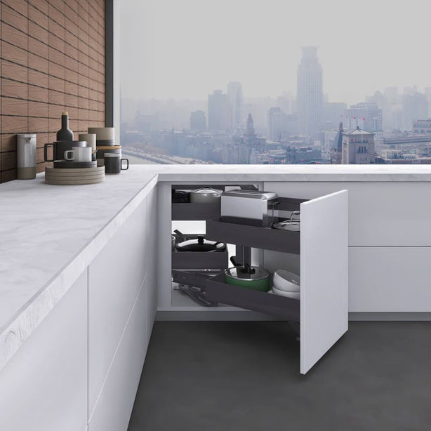 KKPL Premier Nano Grey Magic Corner Swivel Basket