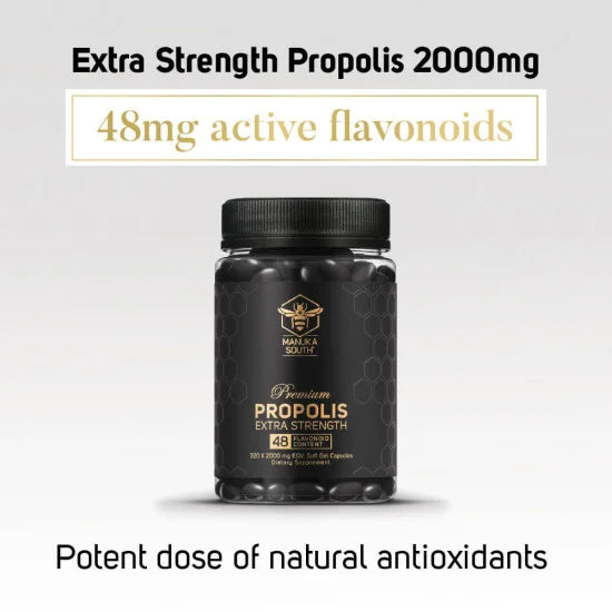 Manuka South Extra Strength 2000mg Propolis with polyphenol flavonoid antioxidant immunity anti-inflammation 320s