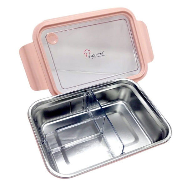 La Gourmet Sassy 1100ML Rectangular Lunch Box - Pink