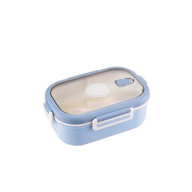 La Gourmet Snack N Sip 1100ML Lunch Box - Blue