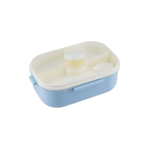 La Gourmet Snack N Sip 1100ML Lunch Box - Blue