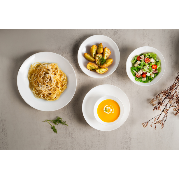 La Gourmet Pearl Luxe 20 Pcs Dinnerware Set - White