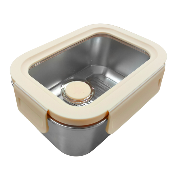 La Gourmet Inox 316 Stainless Steel 1150ml Lunch Box - Cream