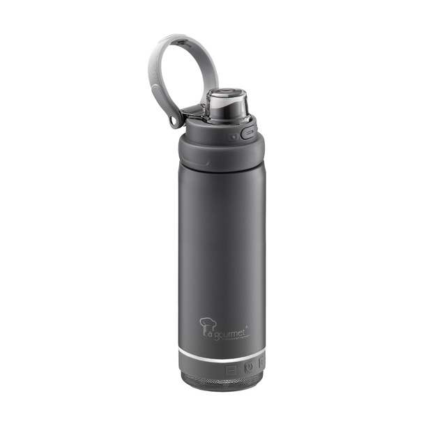La Gourmet Hydrotune 500ML Thermal Bottle with Bluetooth Speaker - Grey