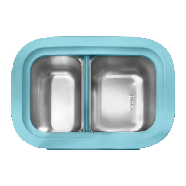 La Gourmet Inox 316 Stainless Steel 1000ml Lunch Box with Divider - Blue