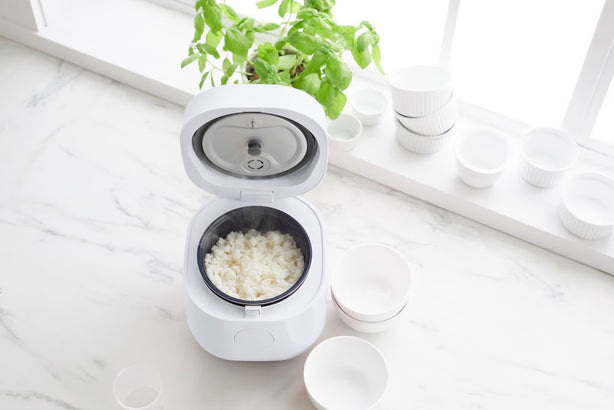 GreenChef Go Grains! Rice & Grains Cooker – White+ GreenPan Melamine Sponge