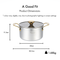La Gourmet Pro Collection Aureon 20cm Casserole with Glass Lid