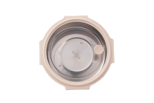 La gourmet Sassy Collection 1000ml Lunch Box Round - Milk Tea