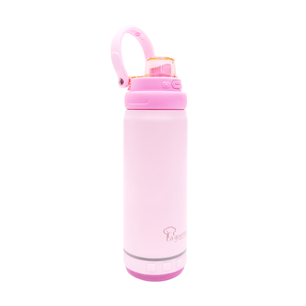 La Gourmet Hydrotune 500ML Thermal Bottle with Bluetooth Speaker - Pink