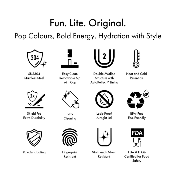La Gourmet FLO 1200ML Thermal Tumbler - Creamy Sky