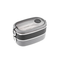 La Gourmet Snack N Sip 1600ML 2-Tier Lunch Box - Grey