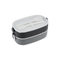 La Gourmet Snack N Sip 1600ML 2-Tier Lunch Box - Grey